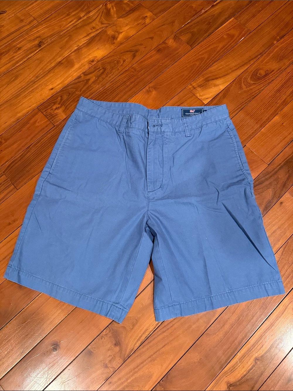 Vineyard Vines Slate Blue Flat-Front Men's 9” Shorts 32”